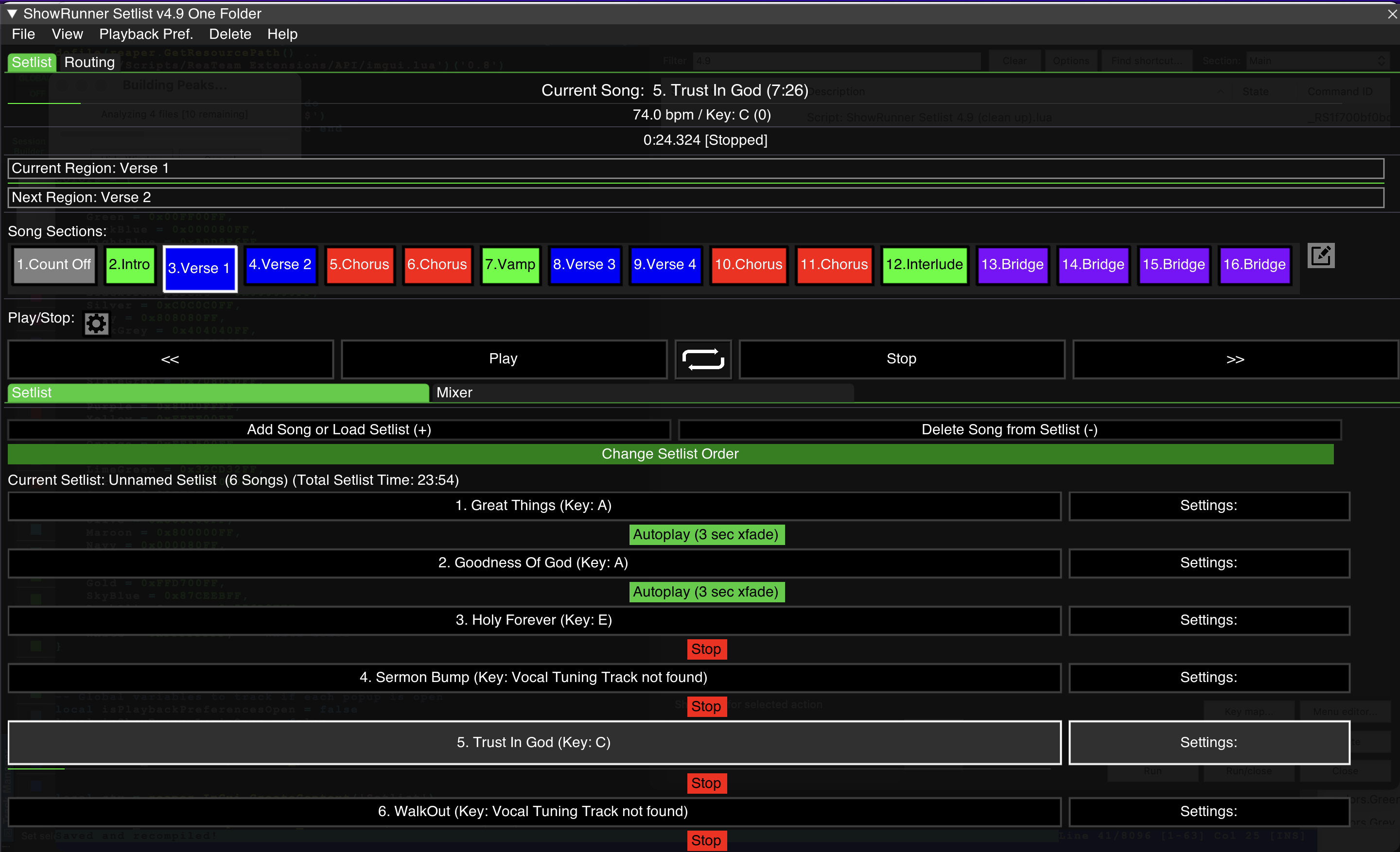 ShowRunner Setlist Icon