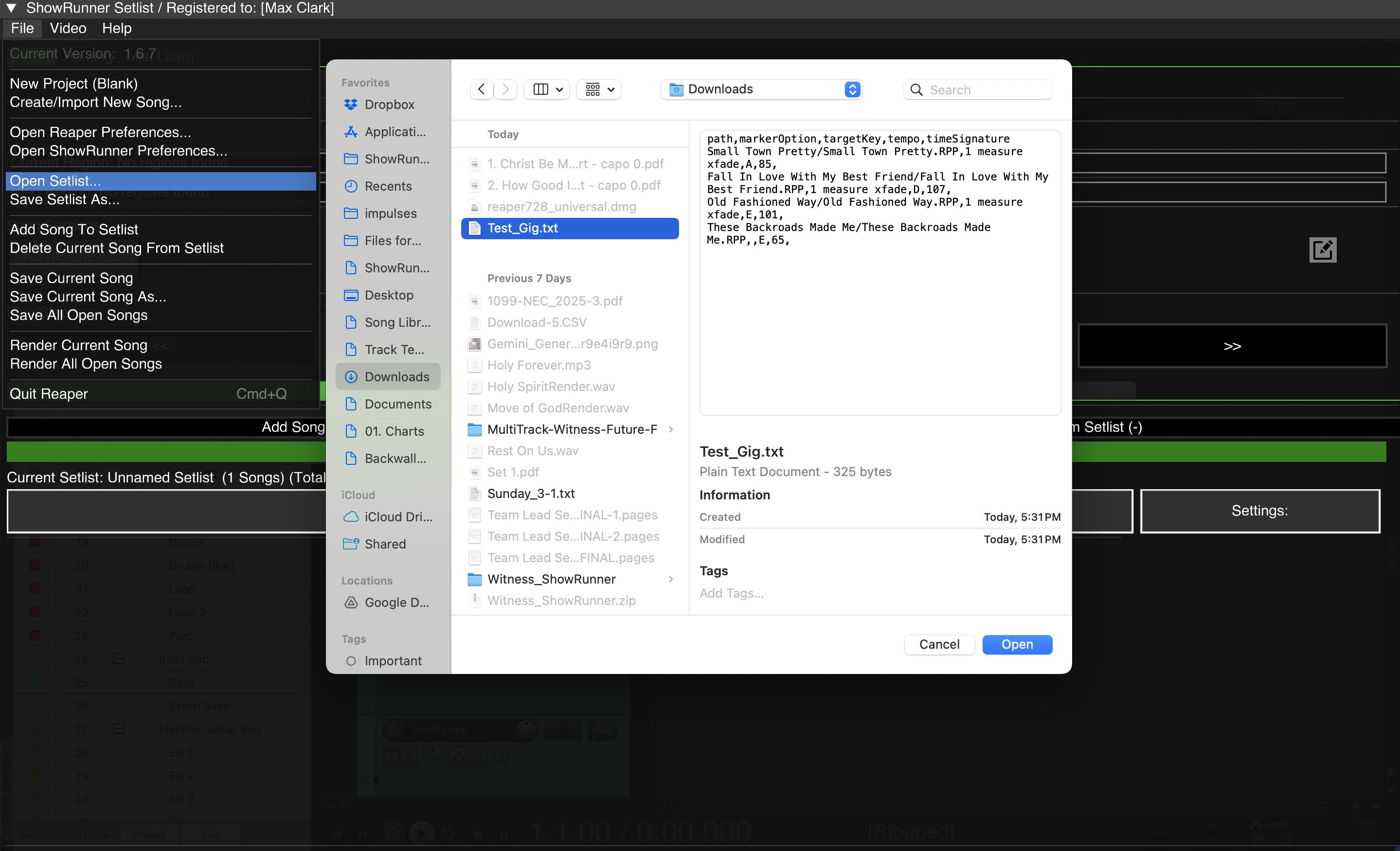 ShowRunner Desktop App Loaded